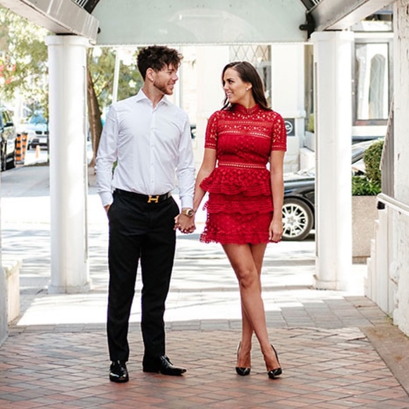 SELF-PORTRAIT Guipure Star Lace Dress - Picture 8 of 8